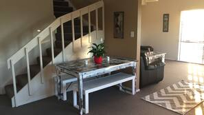 TV, fireplace, DVD player, toys