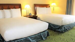 In-room safe, desk, laptop workspace, blackout curtains