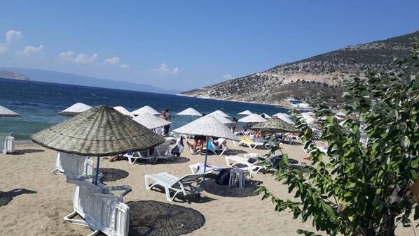 Private beach