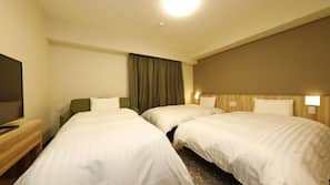 Cofres nos quartos, escrivaninha, cortinas blackout, Wi-Fi de cortesia
