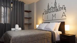 Desk, iron/ironing board, free WiFi, linens