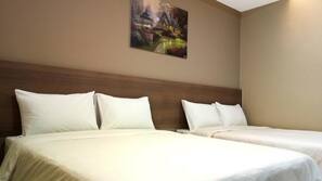 Desk, blackout curtains, iron/ironing board, free WiFi