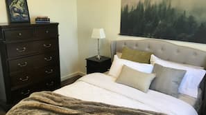 Premium bedding, individually decorated, individually furnished