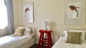 Premium bedding, individually decorated, individually furnished