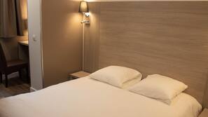 Premium bedding, down duvet, memory foam beds, minibar