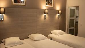 Premium bedding, down duvet, memory foam beds, minibar