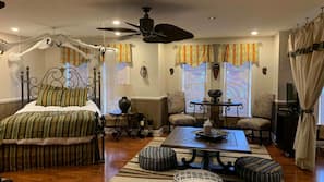 Individually decorated, individually furnished, iron/ironing board
