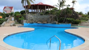 2 outdoor pools, open 9:00 AM to 7:00 PM, pool umbrellas, sun loungers