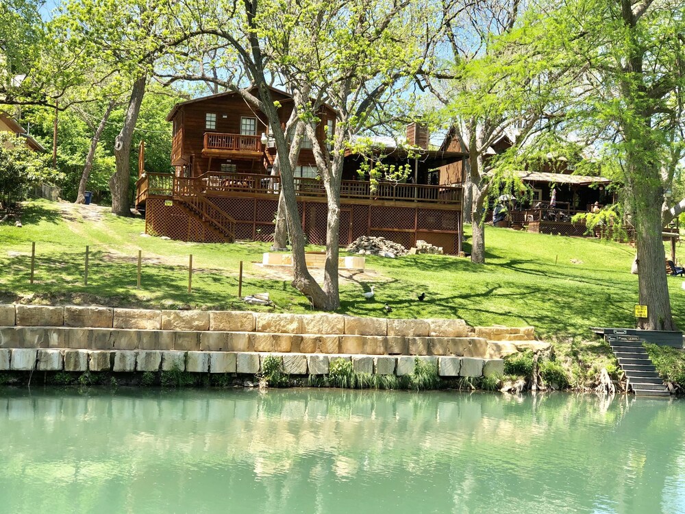 Little Ponderosa River Retreat Luxury Guadalupe Riverfront Home!, New Braunfels, TX Vacation