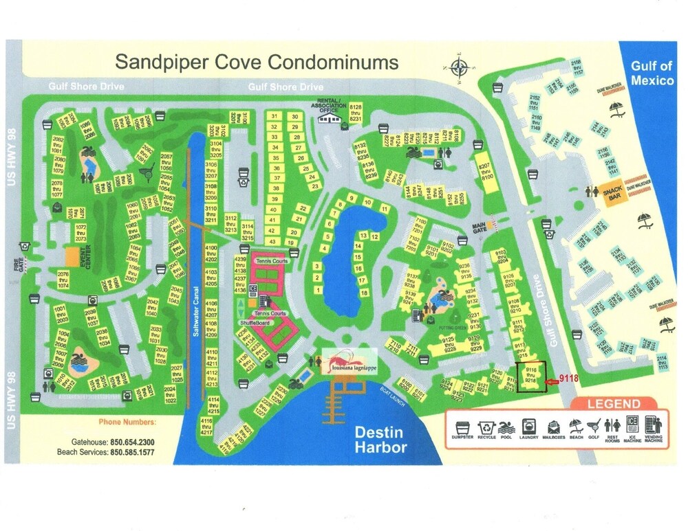 Map Of Sandpiper Cove Destin Happiness At The Beach 3Br Condo - Sandpiper Cove Resort 5 Pools Free Golf  In Destin | Best Rates & Deals On Orbitz