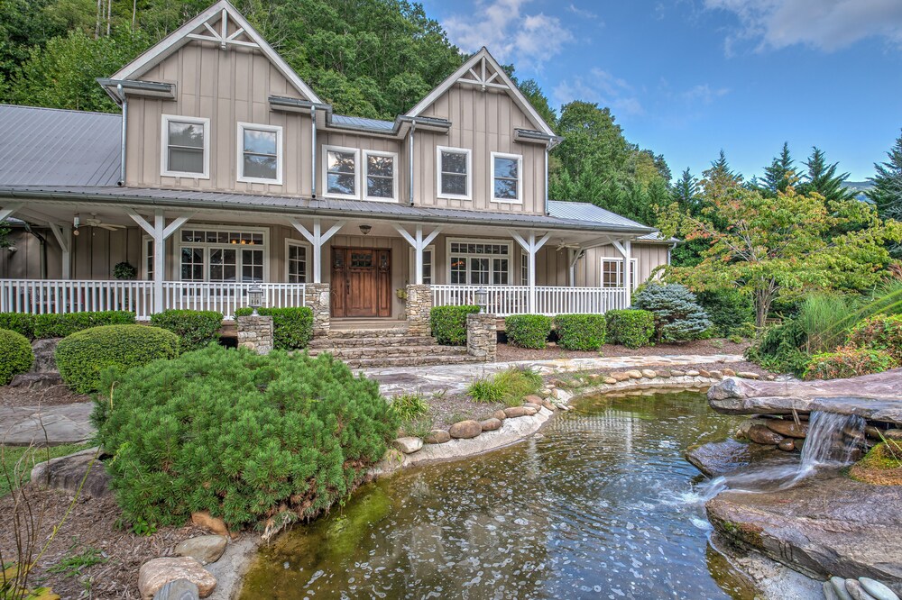 A Stunning Creekside Home, Breathtaking Waterfeatures to Enjoy from Every Window