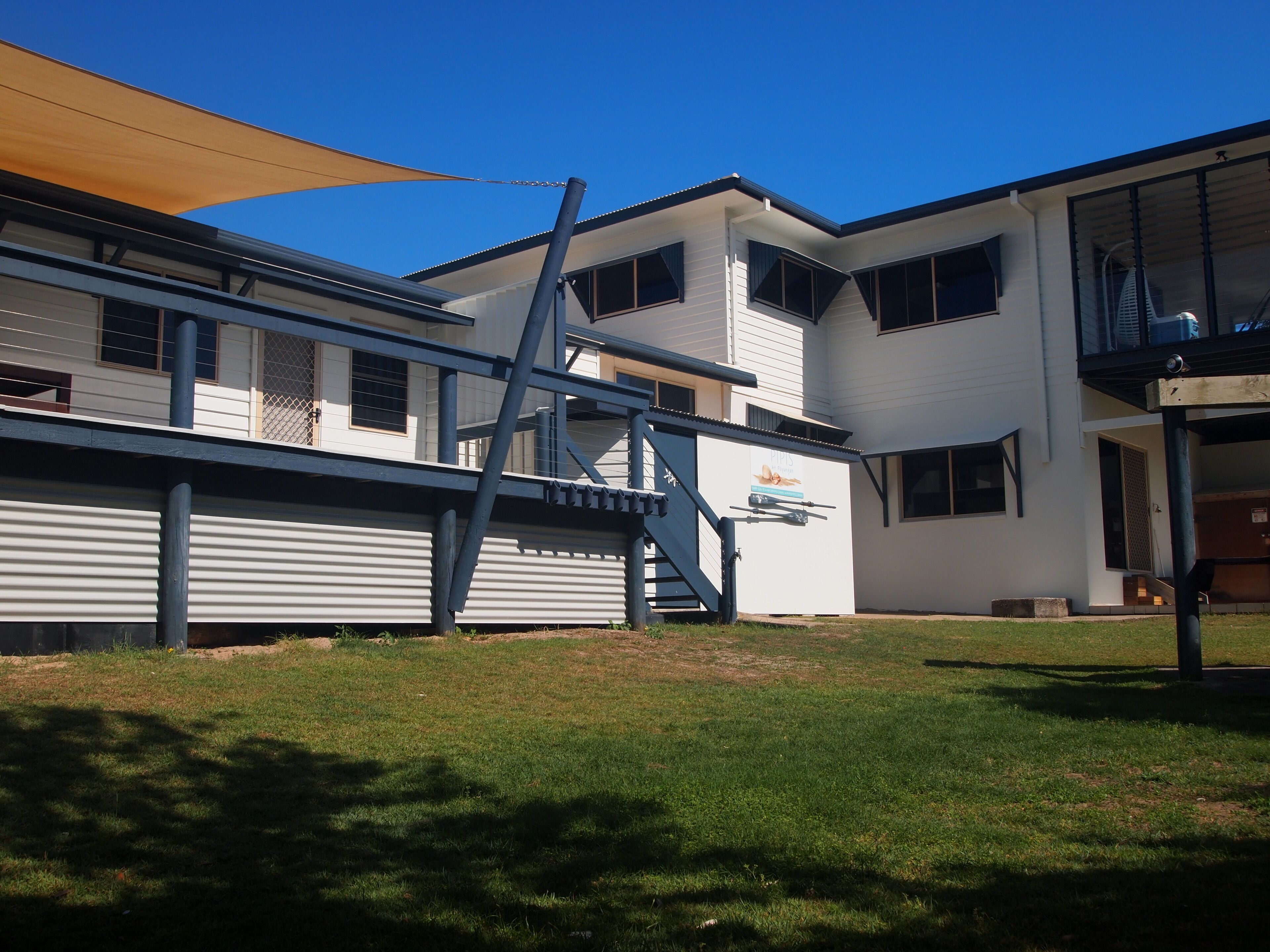 Pipis at Poyungan, "The Dunes" one of the few beachfront homes on Fraser island