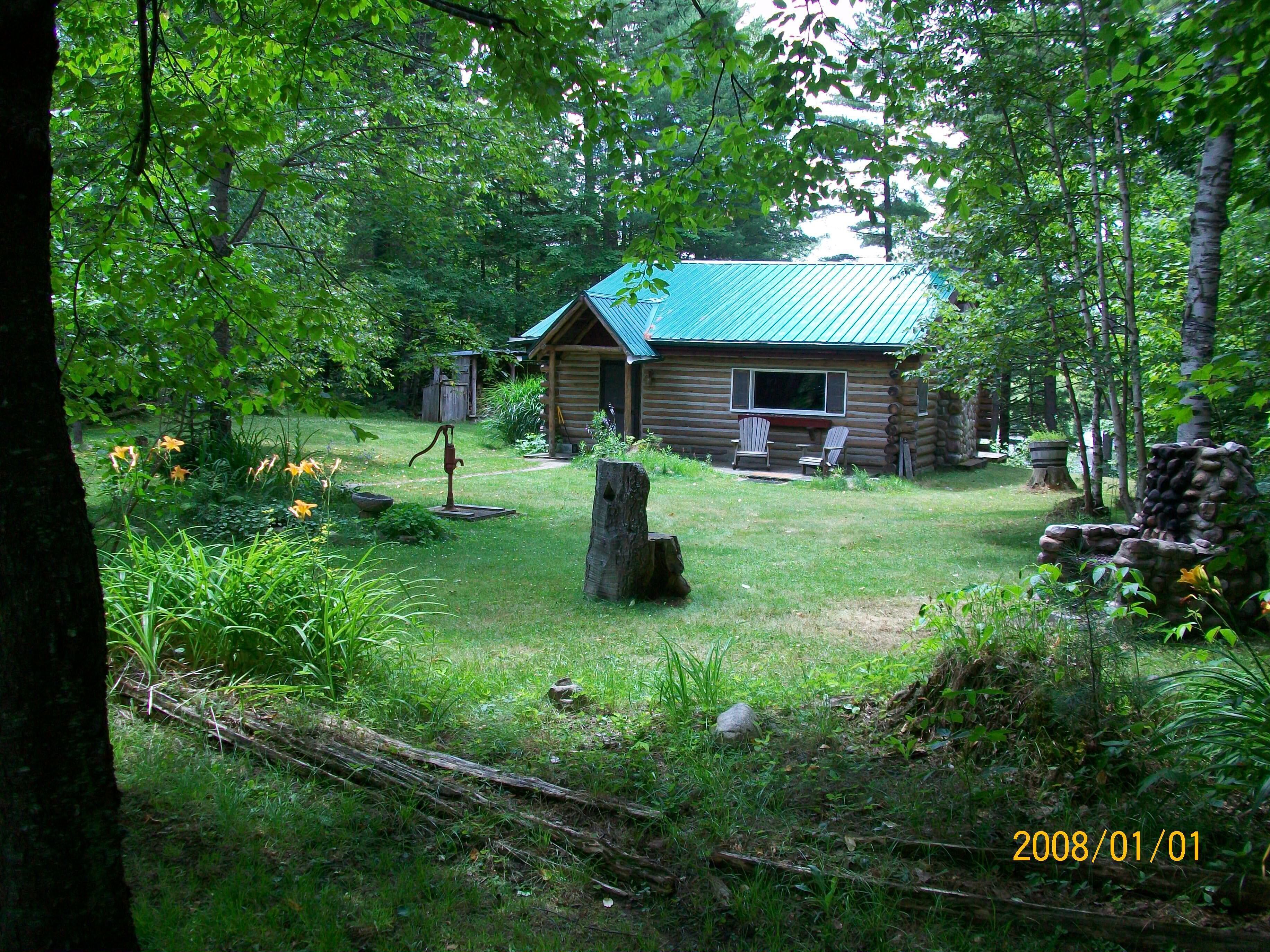 Adirondack Lakeside Log Cabin With Mountain Views In Owls Head Ny