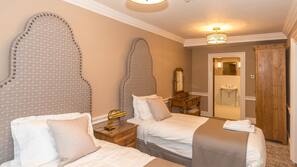 Premium bedding, blackout curtains, free cots/infant beds, rollaway beds