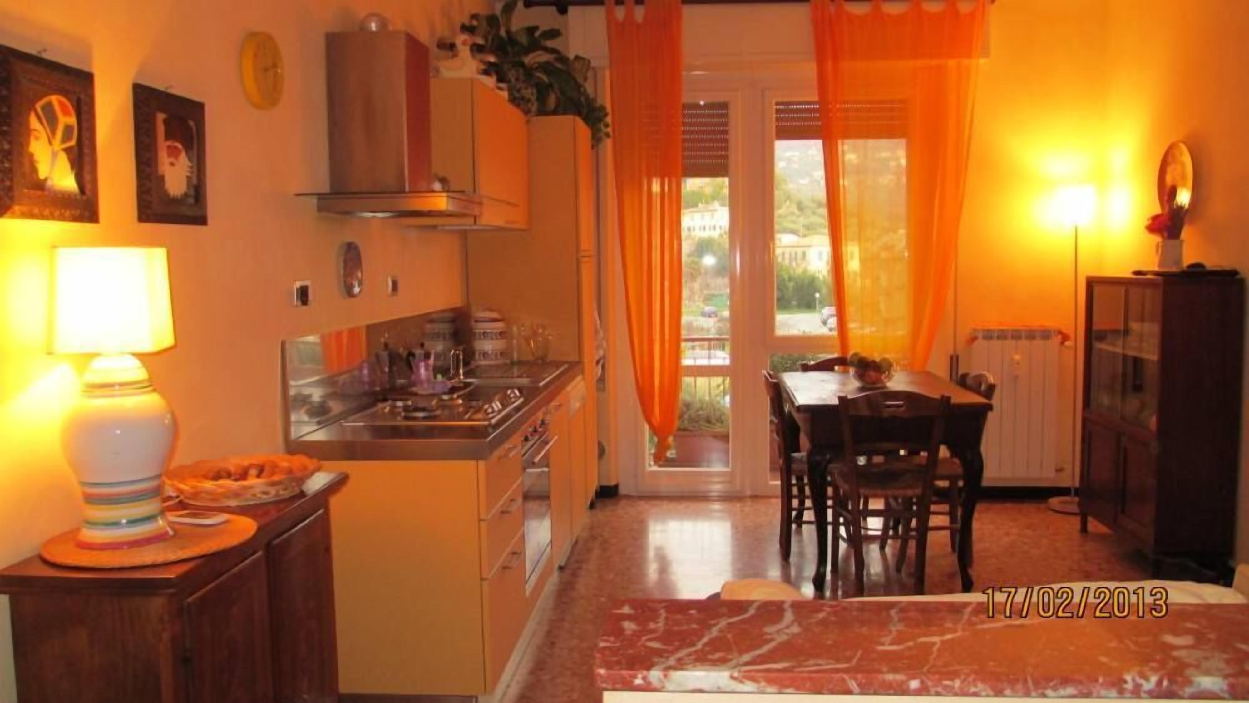 Three-room Apartment With Balcony, Wide View on Hills, Near the Center and the sea in Lavagna, Italy