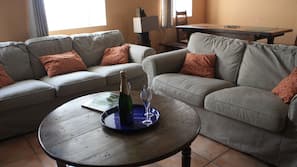 TV, fireplace, DVD player