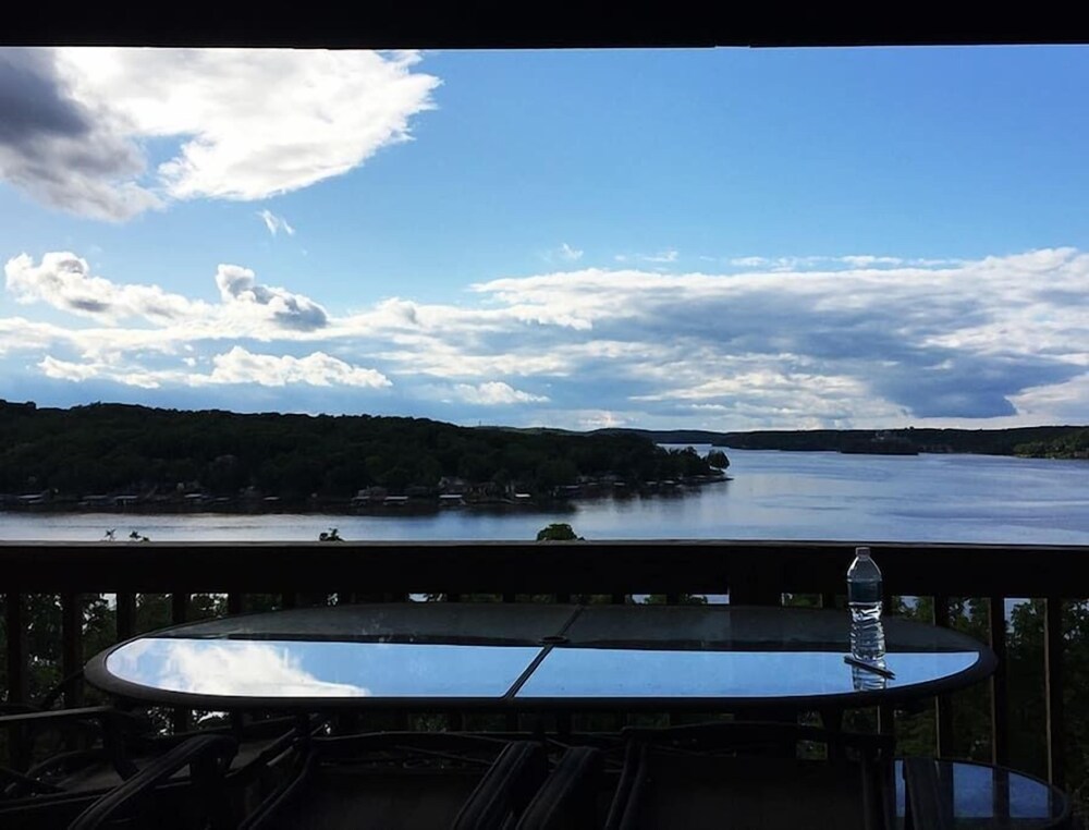 Balcony, Cabin No. 7 @ The Old Swiss Village - Lake Front!