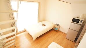 Down comforters, blackout drapes, iron/ironing board, free WiFi