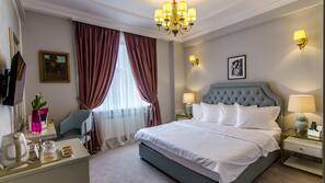 Minibar, in-room safe, desk, blackout curtains