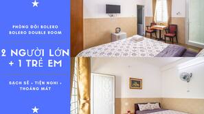 Desk, laptop workspace, iron/ironing board, free WiFi