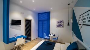Individually decorated, individually furnished, desk, blackout curtains