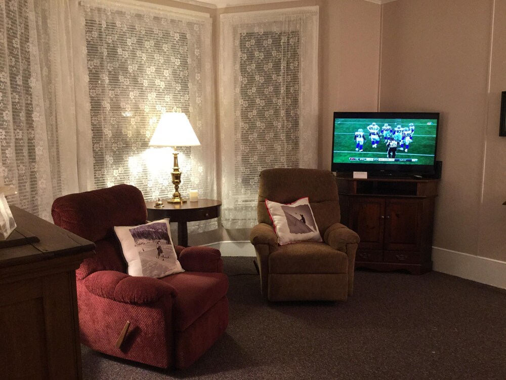 Living room, Quaint historic mining town nestled in the mountains between two ski resorts.