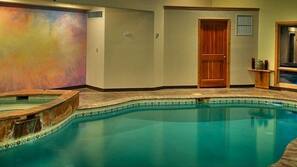 Indoor pool, a heated pool