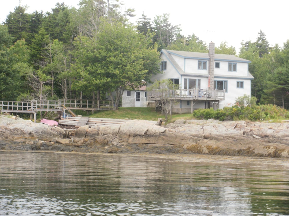 Private Ocean Front property with bathing cove and deep water swimming