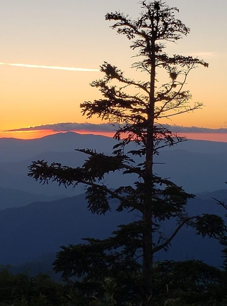 MASTERS VIEW- 3BR,2 BA PICTURESQUE VIEW OF THE SMOKEY MOUNTAINS FROM THE HOT TUB