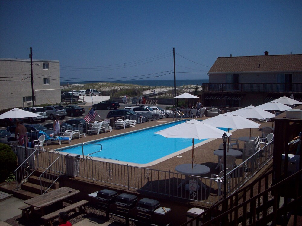 Heart of Beach Haven LBI Oceanfront Condo; Inground Pool in Beach