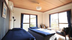 Blackout drapes, free WiFi, linens