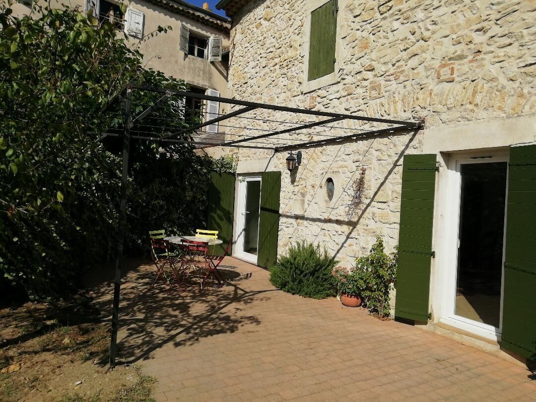 Spacious village house with garden, terrace, private parking, garage in Bourg Saint Andeol, France