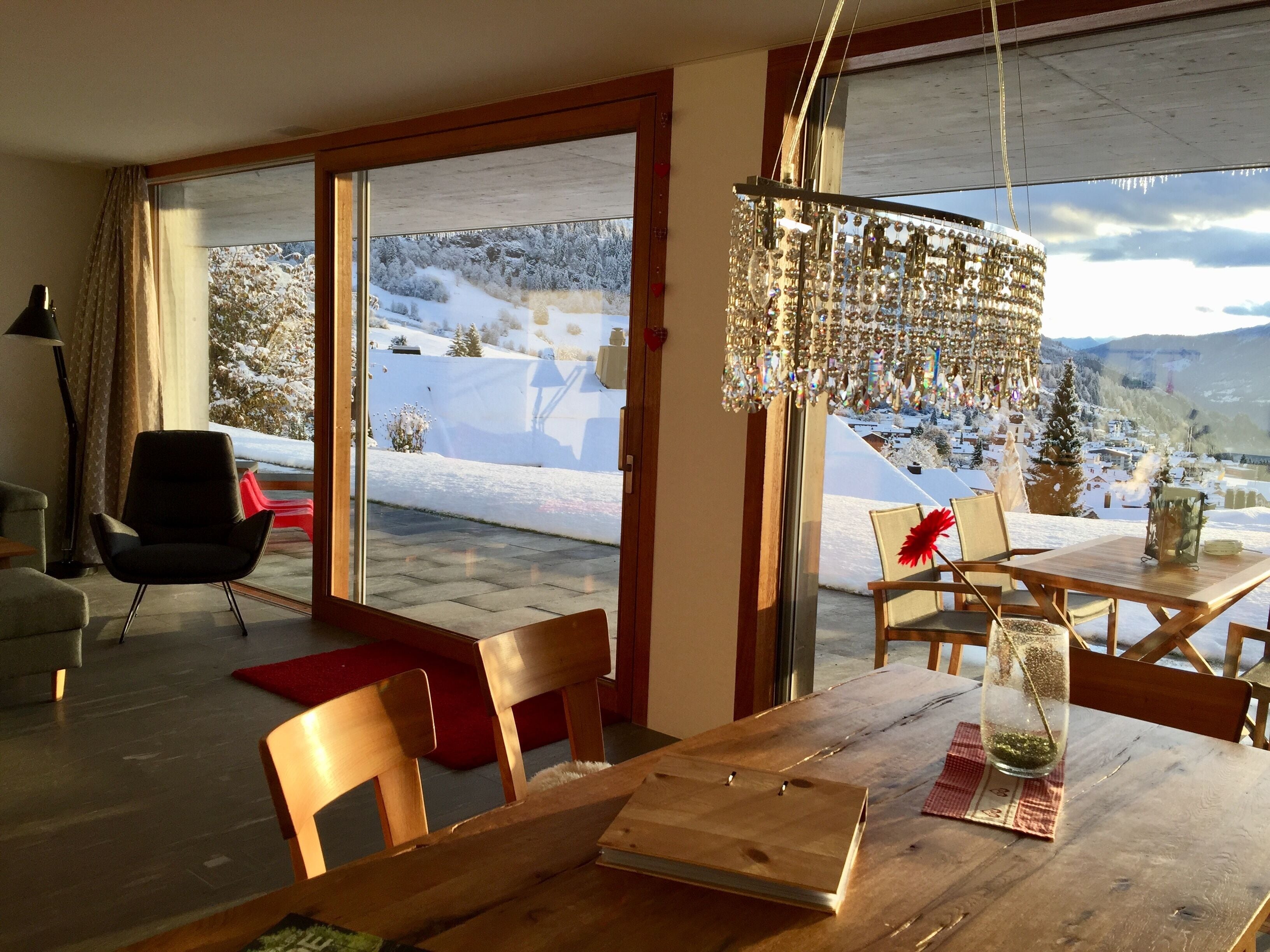 Flims/fantastic View / High Value Facility /ski In/out /terrace/family Friendly in Flims in Flims, Switzerland