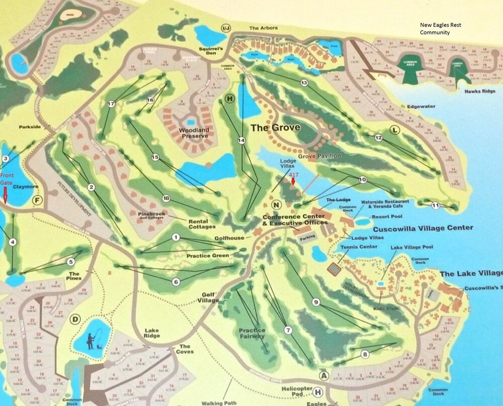 On Lake Oconee 4 Bed 5 Bath Villa Inside the gated Cuscowilla Community