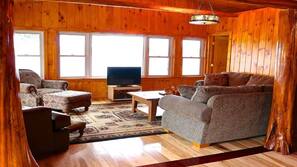 TV, fireplace, DVD player