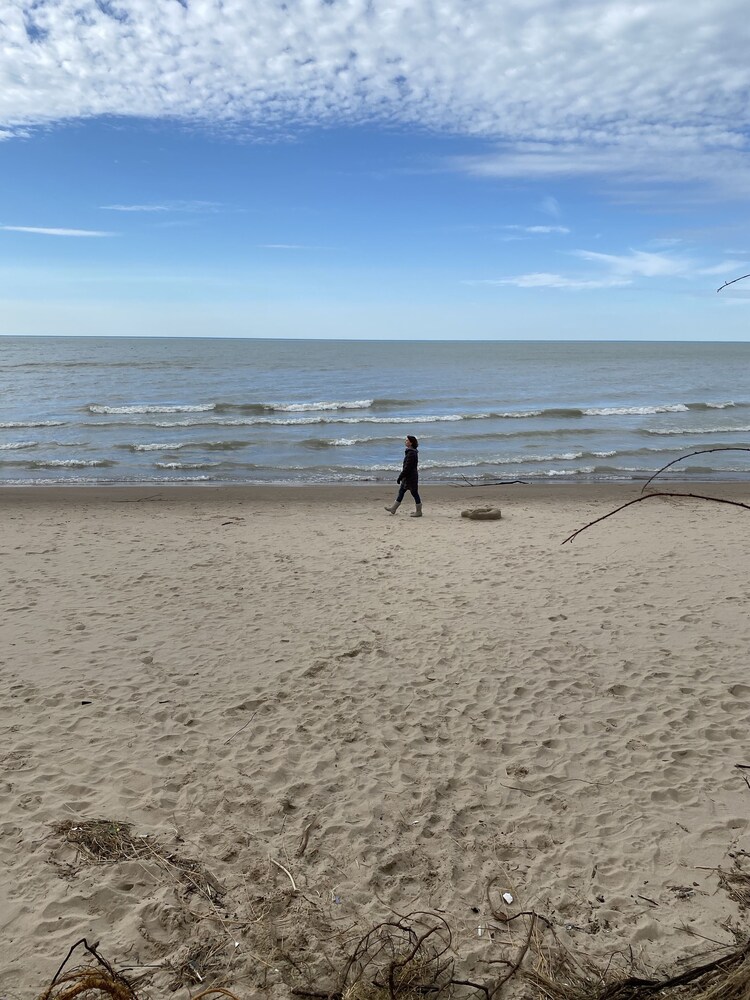 Private Beach, plenty of sand. 