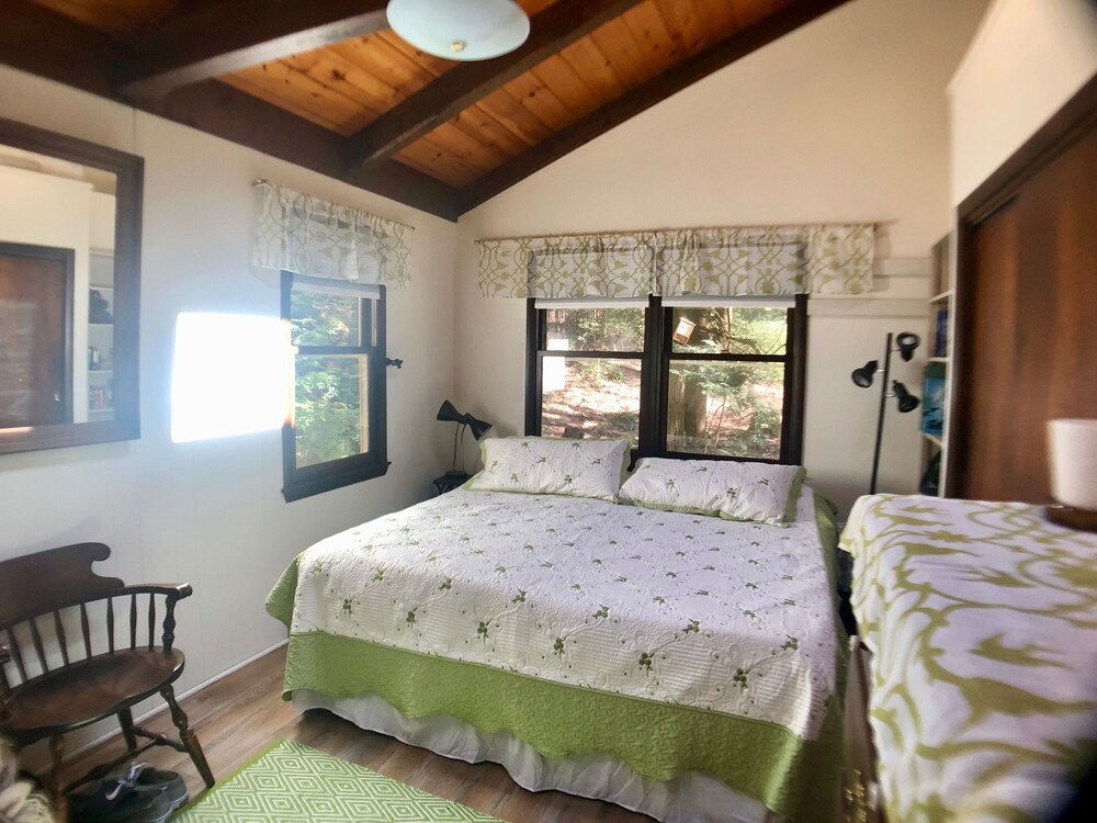 Stunning Lakefront Berkshire Rental, Lake Garfield private dock, boats