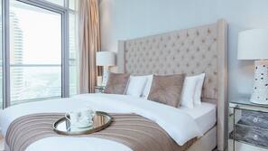 Egyptian cotton sheets, premium bedding, desk, iron/ironing board