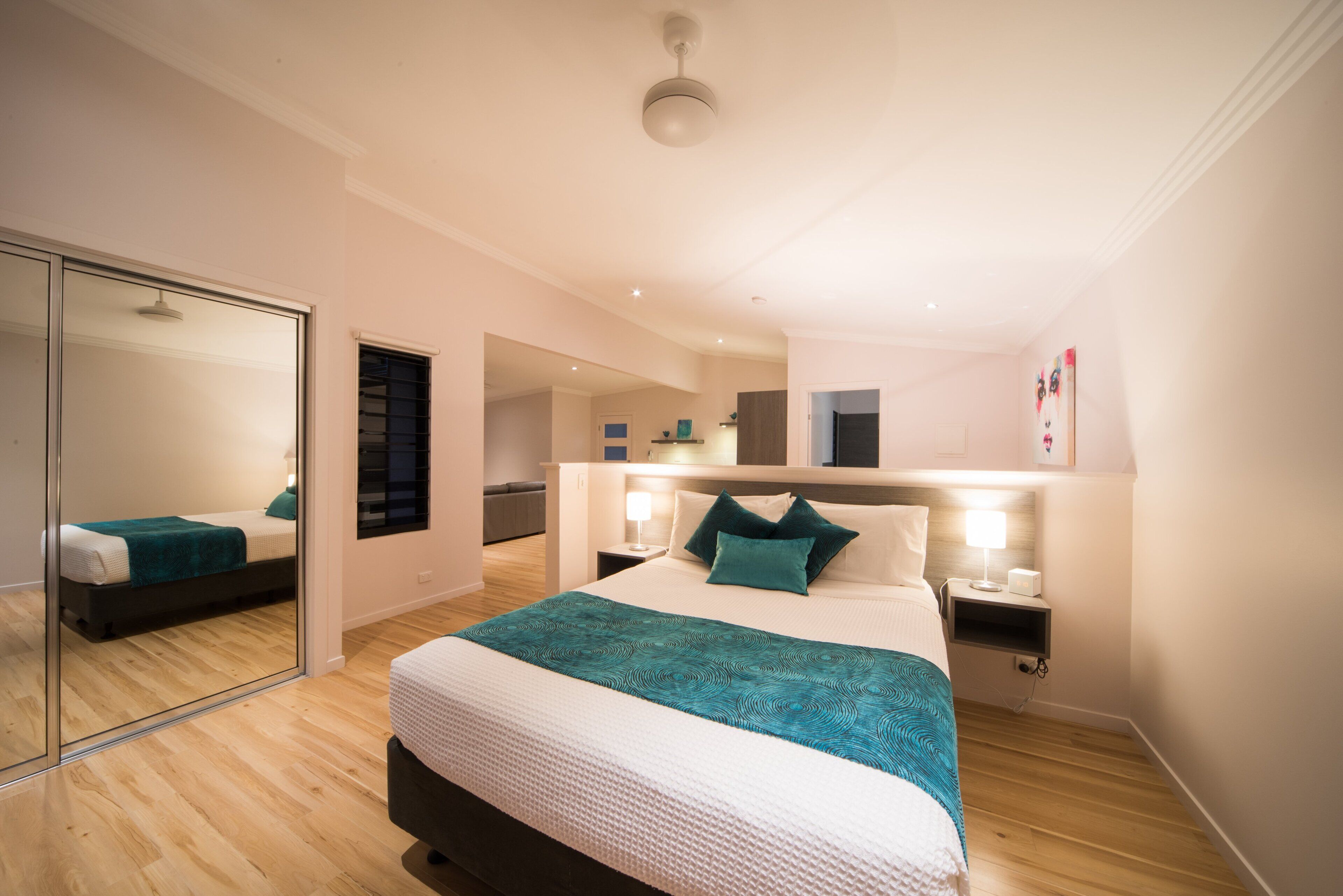 Twin Shower, Spa, Private, Balcony, Large Kitchen