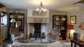 TV, books, stereo