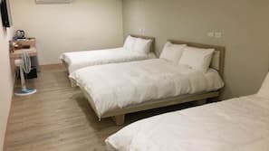 Down comforters, desk, blackout drapes, free WiFi