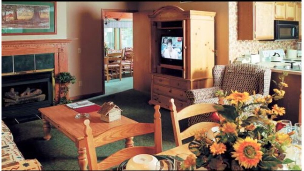 Living room, Cabin at Christmas Mountain village