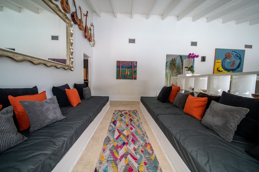 Art Nango tropical pool side retreat.