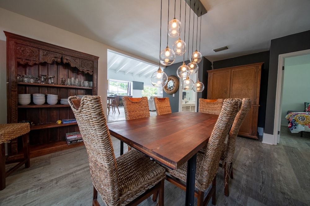 Art Nango tropical pool side retreat.