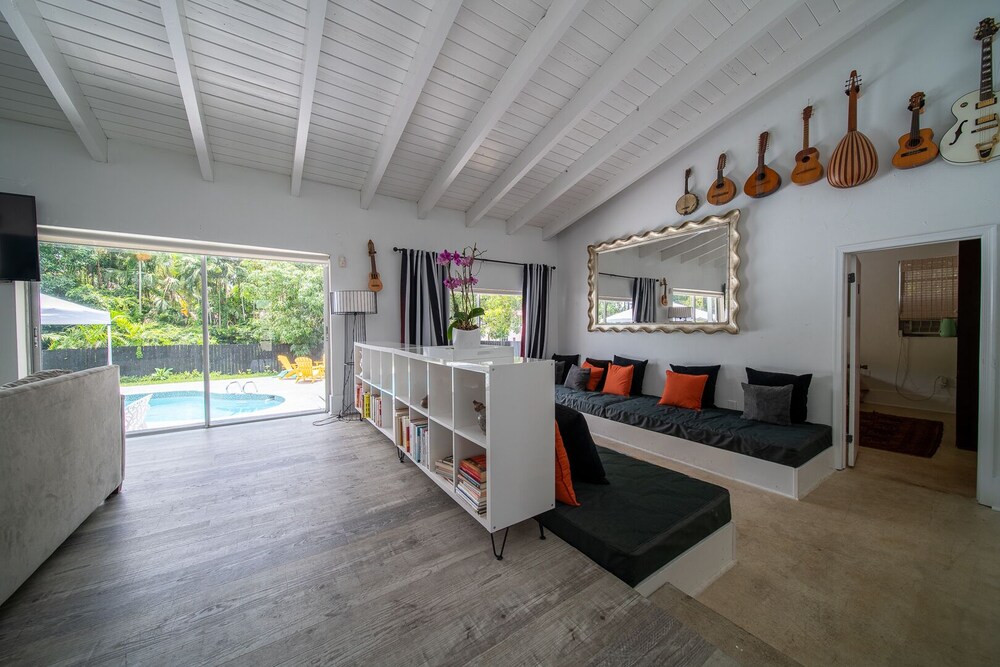 Art Nango tropical pool side retreat.