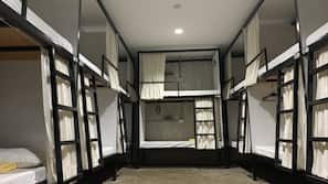 Laptop workspace, free WiFi, linens