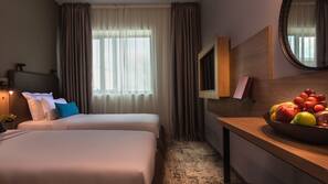 Minibar, in-room safe, desk, blackout curtains