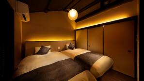 Down comforters, pillowtop beds, blackout drapes, soundproofing