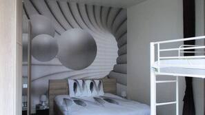 1 chambre, fer et planche à repasser, accès Internet, draps fournis