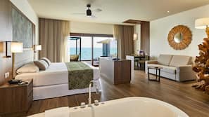 1 Schlafzimmer, hochwertige Bettwaren, Daunenbettdecken, Minibar